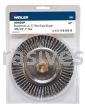 Weiler 09400P Roughneck Jr. 6" Root Pass Weld Cleaning Brush .020" Steel Wire Fill 5/8"-11 UNC Nut Retail Pack