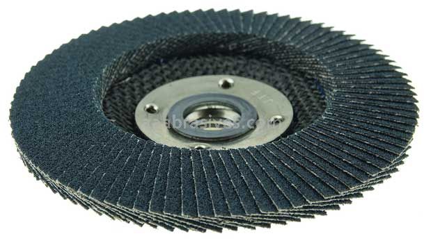 Weiler 51125V 4-1/2" Tiger Paw Flap Disc Conical Type 29 Phenolix Backing 60 Z 5/8"-11 UNC Nut Vending Ready