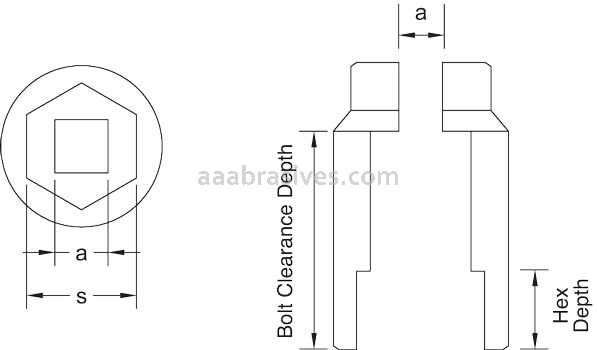CS Unitec™ EX1650-100UB 2-5/16" Socket 1" Deep Drive Copper Beryllium 6 Point Sockets