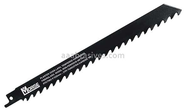 Morse® Carbide Tipped Reciprocating Saw Blade 12x3/4x.050 6 TPI | 5 Blades/Retail Pkg