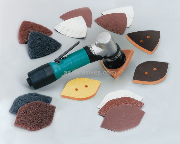 Dynabrade 57910 Dynafine Detail Sander Versatility Kit, Non-Vacuum .12 hp, 7 Degree Offset