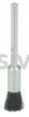 Weiler 26121 5/16" Miniature End Brush Stiff Hair Fill 1/8" Stem