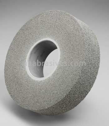 3M&trade; 7000000733 8 x 1 x 3 8S Fine Scotch-Brite&trade; Light Deburring Wheel