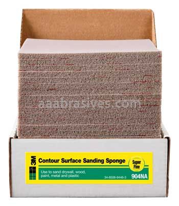 3M&trade; 7100172074 General Purpose Sanding Pad Contour Surface 4-1/2x5-1/2x3/16 Super Fine