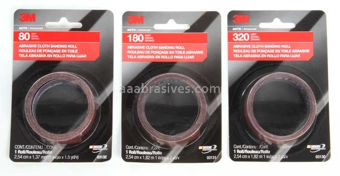 3M&trade; 7010360490 1 x 1-1/2 yds Cloth Sanding Roll