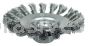 Weiler 13402 4" Knot Wire Bevel Brush .014" Steel Fill M10x1.50 Nut