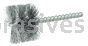 Weiler 21203 1-1/2" Power Tube Brush .008" Steel Wire Fill 1" Brush Length