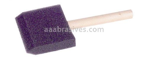 Weiler 40199 - 4" Foam Applicator Brush, 2-5/8" Length, Wood Handle - 012382401993