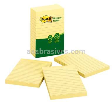 Post-it&trade; Notes 660-5RP 4 in x 6 in Canary Yellow 3M 7010331918