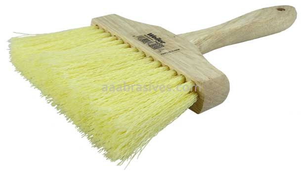 Weiler 74020 6" Masonry Brush 3-1/4" Trim Length Solvent Resistant Polypropylene Fill