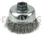 Weiler 13240 3" Crimped Wire Cup Brush .014" Steel Fill M10x1.25 Nut