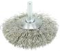 Weiler 17937 3" Stem-Mounted Concave Crimped Wire Wheel .014" Stainless Steel Fill 1/4" Stem