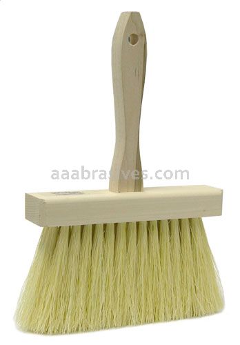 6" Masonry Brush, 3-1/4" Trim, White Tampico Fill