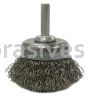 Weiler 14300 1 3/4" Crimped Wire Utility Cup Brush .006" Steel Fill 1/4" Stem