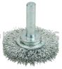 Weiler 36208 Wolverine 1-1/2" Crimped Wire Wheel .012" Steel Fill 1/4" Stem
