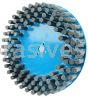 Weiler 85948 12" Nylox Disc Brush Crimped Filament .040/120 SC Fill 7/8" Arbor Hole