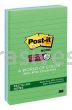 Post-it™ Super Sticky Recycled Notes 660-3SST 4 in x 6 in Bora Bora Collection 3M 7010311470