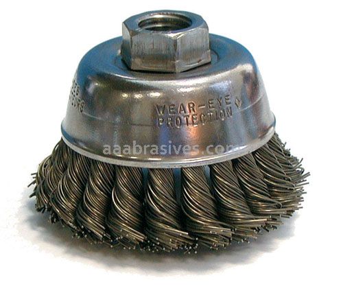 Osborn 2-3/4” Small Grind Knot Cup (.014 SS X M-10 X 1.25 AH) #33364
