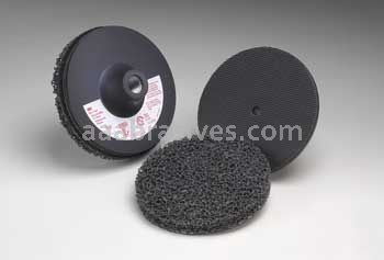 3M&trade; 7010329985 7" TN 77124 A/O CRS Quick Change Super Duty Scotch-Brite&trade; Light Grinding and Blending Disc