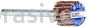 Merit Abrasives 08834137545 5/8 x 3/4 x 1/8 Small Diameter Flap Wheels With 1/8" Steel Shank 320 Grit Merit Aluminum Oxide
