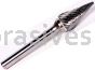 SM-3, 1/4x1x1/4"sk, Cone, Double Cut, Carbide