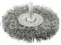 Weiler 17967 3" Stem-Mounted Crimped Wire Radial Wheel .020" Steel Fill 1/4" Stem