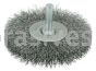 Weiler 17978 3" Stem-Mounted Crimped Wire Radial Wheel .008" Stainless Steel Fill 1/4" Stem