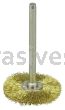 Weiler 26016 1" Miniature Wire Wheel .005" Brass Fill 1/8" Stem