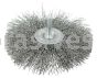 Weiler 17969 4" Stem-Mounted Crimped Wire Radial Wheel .014" Steel Fill 1/4" Stem