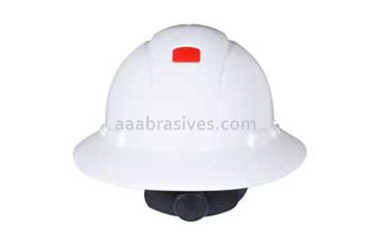 3M™ 7000053179 H-801R-UV Full Brim Hard Hat White 4-Point Ratchet Suspension with Uvicator