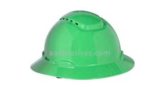 3M™ 7000144968 H-804V Full Brim Hard Hat Green 4-Point Ratchet Suspension Vented