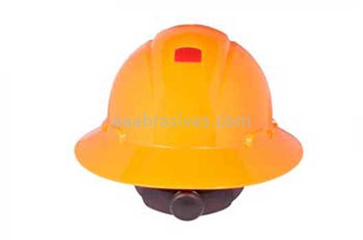 3M&trade; 7000144981 H-807R-UV Full Brim Hard Hat Hi-Vis Orange 4-Point RatchetSuspension with Uvicator