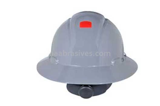 3M&trade; 7000144982 H-808R-UV Full Brim Hard Hat Gray 4-Point Ratchet Suspension withUvicator