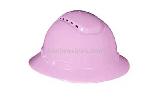 3M™ 7100162734 H-813V Full Brim Hard Hat Pink 4-Point Ratchet Suspension Vented