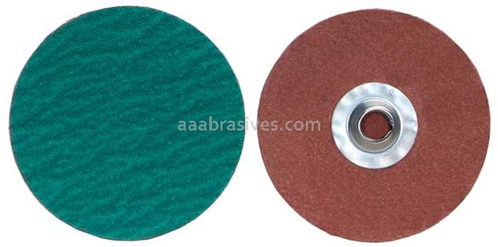 1" 60 Grit Merit Zirc Plus QC-T2 R801 PowerLock Quick Change Discs