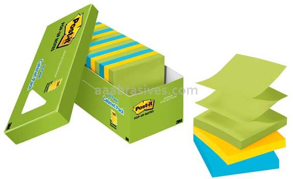 Post-it™ Pop-up Notes R330-18AUCP 3 in x 3 in Assorted Colors 3M 7100144881