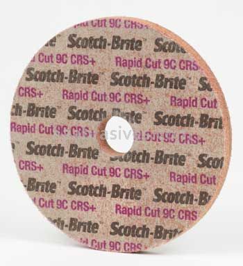 3M™ Scotch-Brite™ 7100001091 4 x 1/4 x 5/8 7C CRS+ Rapid Cut Unitized Wheel