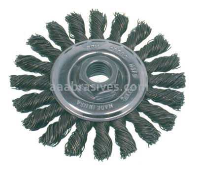 Osborn Knot Wire Wheel 4” OD X .020” Steel X 5/8-11 AH #99069
