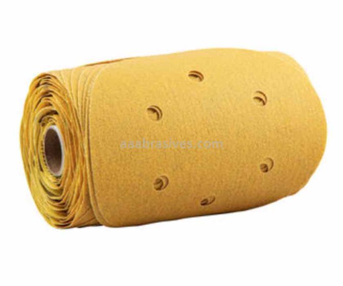 Norton Abrasives 78072748549 6" P100 Grit C-wt Gold Reserve A296 Vac Paper PSA Disc Rolls