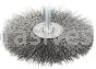 Weiler 17968 4" Stem-Mounted Crimped Wire Radial Wheel .008" Steel Fill 1/4" Stem