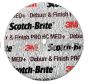 3M™ Scotch-Brite™ 7100191159 6 x 1/4 x 3/8 6C Medium+ Deburr and Finish PRO Unitized Wheel
