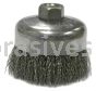 Weiler 14126 4" Crimped Wire Cup Brush .020" Stainless Steel Fill 5/8"-11 UNC Nut
