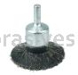 Weiler 35233 2" Polyflex Encapsulated Circular Flared Crimped Wire End Brush .0104" Steel Fill