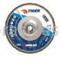 Weiler 50542 7" Tiger Disc Abrasive Flap Disc Conical Type 29 Aluminum Backing 36 Z 5/8"-11 UNC Nut