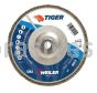 Weiler 50545 7" Tiger Disc Abrasive Flap Disc Conical Type 29 Aluminum Backing 80 Z 5/8"-11 UNC Nut