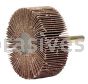 Weiler 52487 2-1/2" x 1" Tiger Coated Abrasive Flap Wheel 1/4" Stem 80 AO