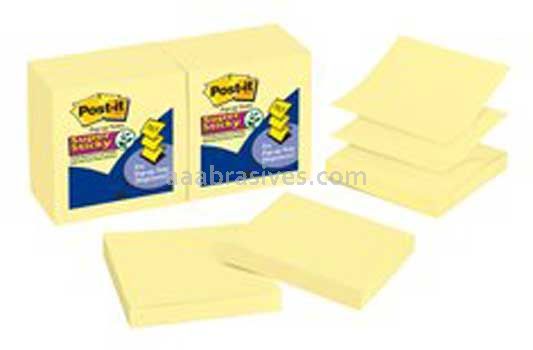 Post-it&trade; Super Sticky Pop-up Notes R330-12SSCY 3 in x 3 in Canary Yellow 3M 7000052632
