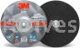 3M&trade; 7010409732 9 x 1/4 x 5/8-11 Type 27 Silver Depressed Center Grinding Wheel 87449