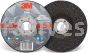 3M&trade; 7100141078 5 x 1/4 x 7/8 Type 27 Silver Depressed Center Grinding Wheel 87454