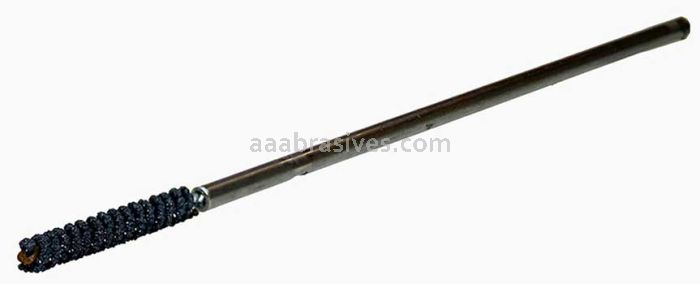 Weiler 34301 CrossFlex Standard Duty Bore Brush 3/16 Diameter 240 SC with Collet